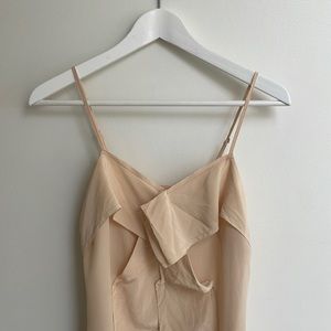 Silk Cream Camisole Tank Top. Size XS.